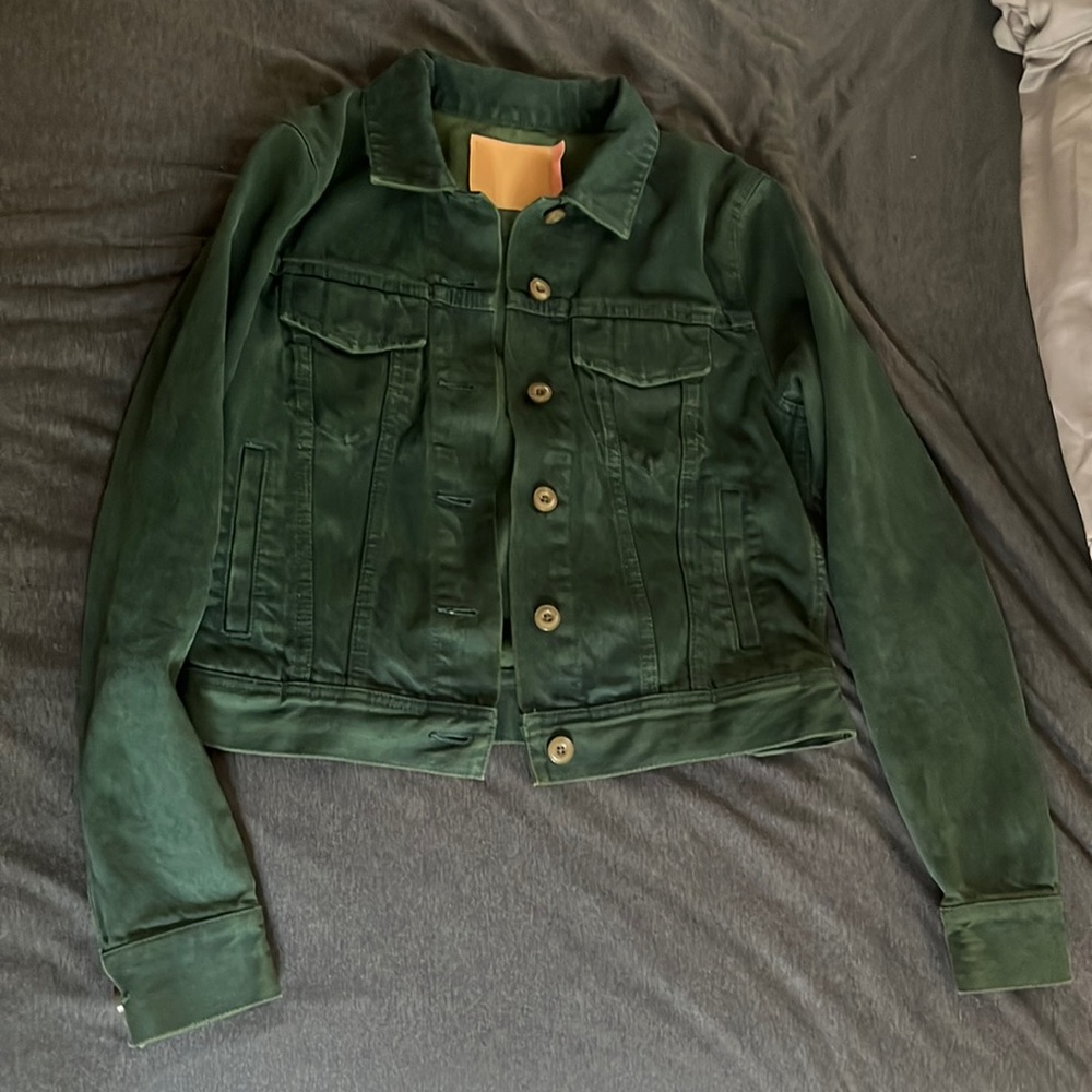 Dark green ACNE studios Jean jacket